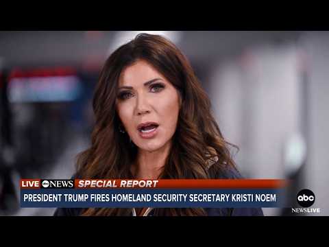Trump fires DHS Secretary Kristi Noem, replaces her with Sen. Markwayne Mullin
