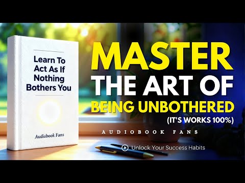 Learn To Act As If Nothing Bothers You | Audiobook