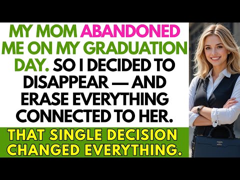 My Mom  Me on My Graduation Day — So I Decided to Disappear and Erase Everything…