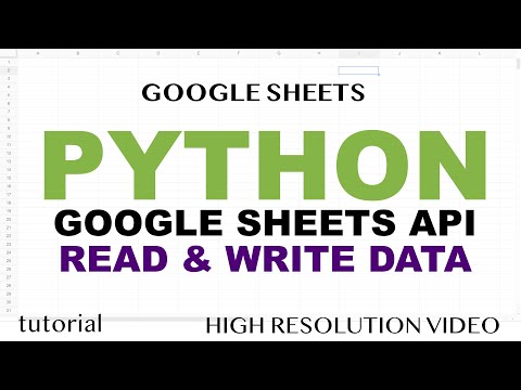 Google Sheets - Python API, Read & Write Data