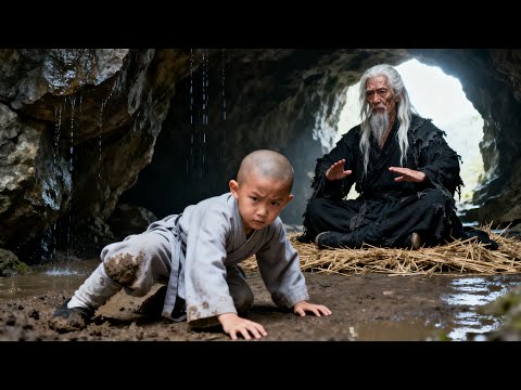 Kung Fu Movie! A useless monk falls into a cave and meets a hidden master, his skills skyrocket!