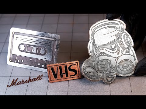 How to ETCH stuff into metal! (Brass, Copper, Steel) DIY Metal Etching