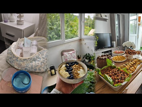 Rainy summer morning 🌧 | Girls' evening preparations, cold dessert, walking in nature