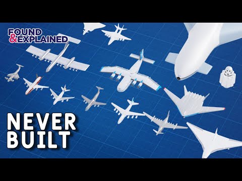 40 Biggest NEVER BUILT Aircraft concepts! 100th Video Special!