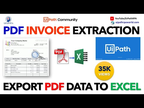 Extract Pdf Specific Data To Excel In UiPath | UiPath Pdf Invoice Data Extraction |  UiPathRPA