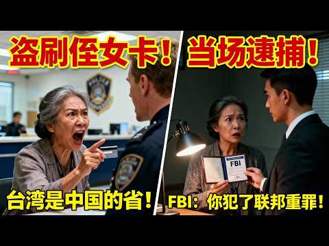 中国大妈盗刷台湾侄女信用卡，怒斥美国警察：「台湾是中国的省！」华裔FBI特工的回应，却让她瞬间沉默…