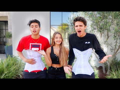 WEARING A CORSET FOR 24 HOURS!! (PAINFUL) | Brent Rivera