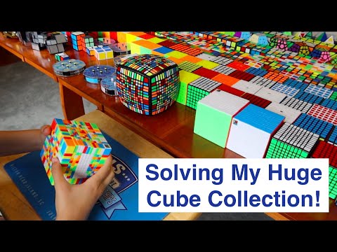 Solving My ENTIRE 400+ Cube Collection!!