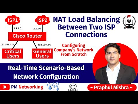 NAT Load Balancing on Router Between Two ISP Connections | Scenario-Based Network Configuration
