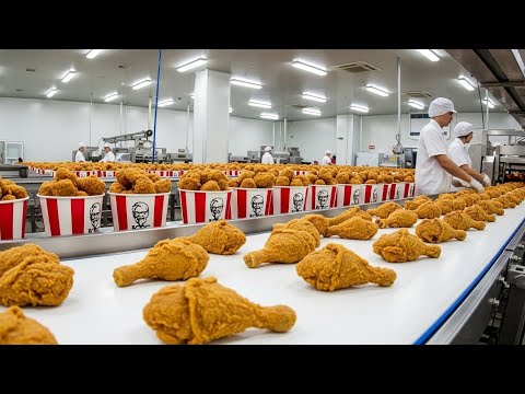 Inside a Advance KFC Production Line: From Fresh Chicken to Crispy Golden Perfection (Full Process)