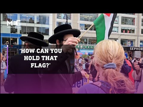 'What flag is that? You're a Jew': Woman confronts pro-Palestine Jewish protesters in New York