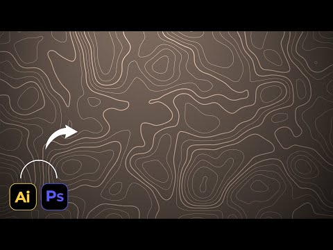 Create Topographic Contour background Using Photoshop and Illustrator