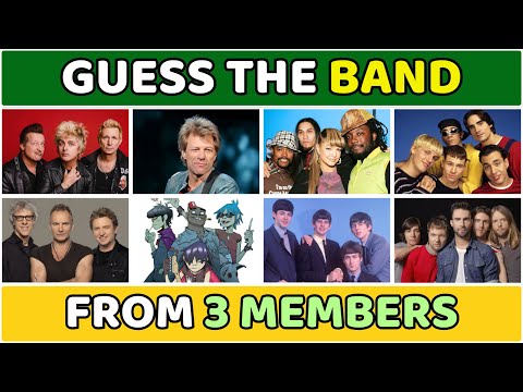 Guess the Band from 3 Members! 🎸 Music Quiz (Part 1)