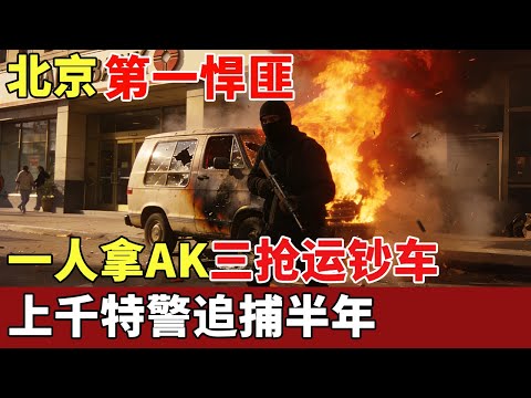 北京最狂抢劫犯,一人拿AK三抢运钞车,军官退役死刑越狱,上千特警追捕半年,缴获千万现金【历史档案】