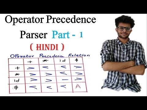Operator Precedence Parser with Solved Example in Hindi | Part 1| Compiler Design Lectures for Gate