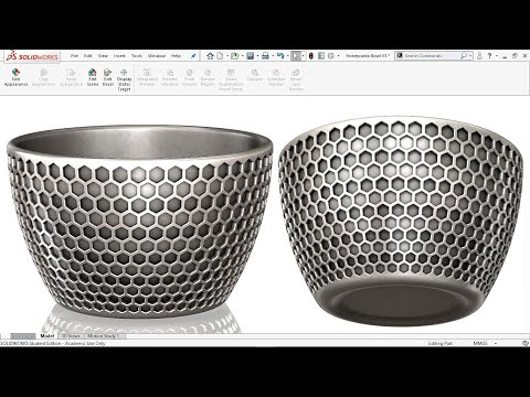 Master Honeycomb Pattern on Bowl in SOLIDWORKS 2024 | Top 10 Expert Techniques for Quick Design