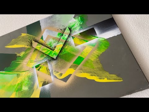 Geometric Abstract Painting. Pop Art. Easy Abstract painting for beginners #abstractart  #geometric