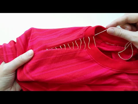 🔥 Downsize Your Neckline in Minutes: Quick Sewing Tip!