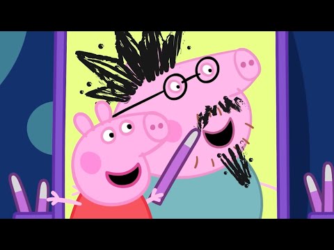 Peppa DRAWING On Daddy Pig! ✏️ 🐽 Peppa Pig Full Episodes