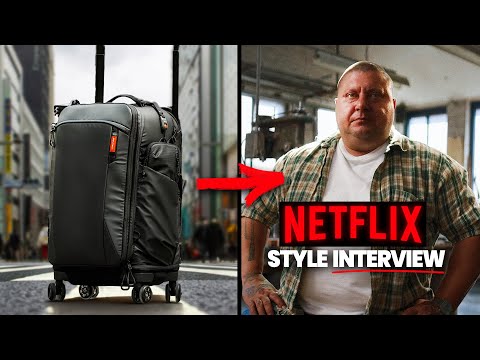 A Netflix-Style Interview Setup That Fits in ONE Bag