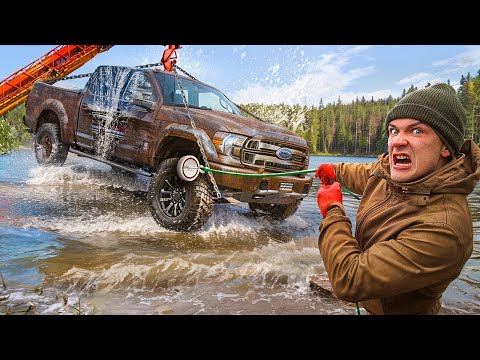 We Found a Flooded MONSTER Truck Underwater While Magnet Fishing!