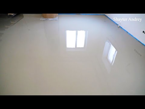 Self-leveling flooring, perfect, lots of subtleties and nuances, analysis of common mistakes!