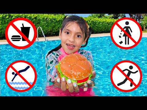 No Food in the Pool! Ellie & Ben Learns the Pool Rules