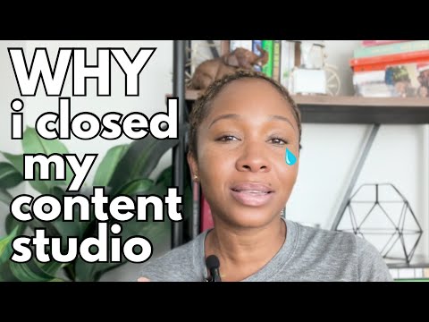 WHY i closed my content creation studio