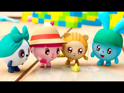 Малышарики идут в детский сад - НОВАЯ СЕРИЯ: ПАНАМКА | Тема: головные уборы, мультфильм для малышей