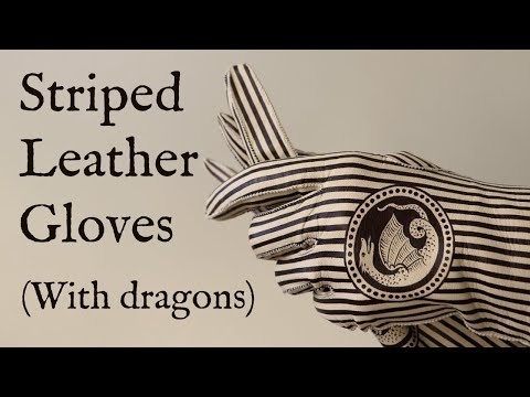 Drafting, Painting, and Sewing Late 18th Century Leather Gloves [CC]