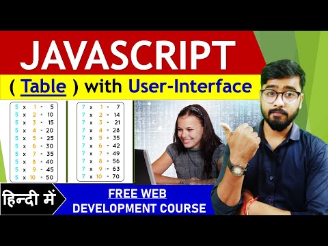 JavaScript Tutorial | Table with User-Interface | by Rahul Chaudhary