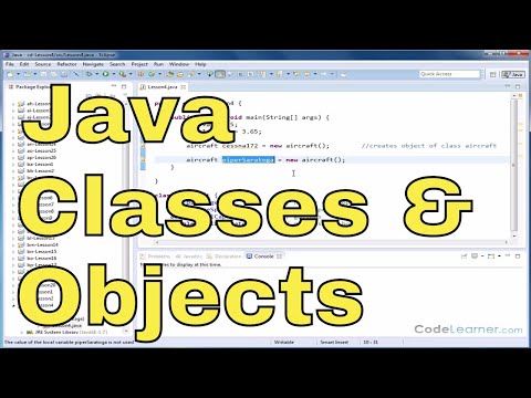 Java Programming Tutorial - 04 - Defining a Class and Creating Objects in Java