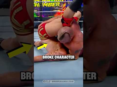 you never noticed Brock Lesnar broke character for this WWE wrestler