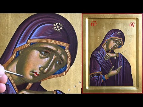 Iconography Lesson: How to Paint an Icon of Virgin Mary