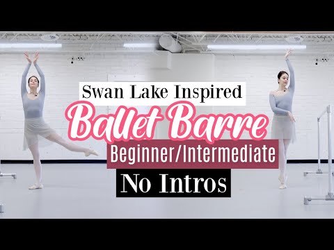 NO INTROS Swan Lake Inspired Barre | Beginner Intermediate Ballet Class | Kathryn Morgan