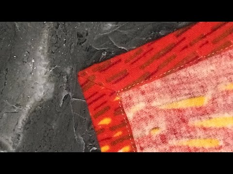 How to finish a corner with a double hem without thickening from seam allowances