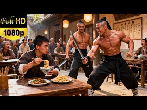 A bully arrogantly humiliated a young man eating noodles, but was instantly killed!