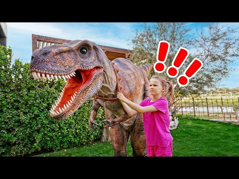 डाइनोसरको हंगामा! स्टेफीले विशाल T-Rex को लागि नास्ता बनाउँछिन्