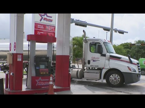 South Florida gas stations are reporting shortages for the first time since the Iran War started