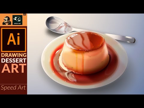 Dessert Artwork in Adobe Illustrator | Speed Art