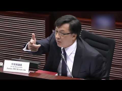 何君堯逃犯條例委員會大聲咆哮涂謹申「居心何在」遭壓低