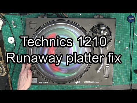 How to fix Technics 1200-1210 Runaway and Platter spinning problems.