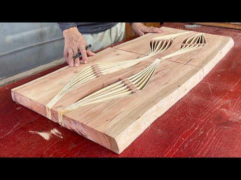 Woodworking Crafts Hands Always Creative Wonderful // Unique Table Design With Amazing Curves