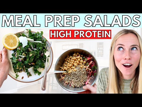 *Easy* High Protein Meal Prep Salads That Last ALL Week!!