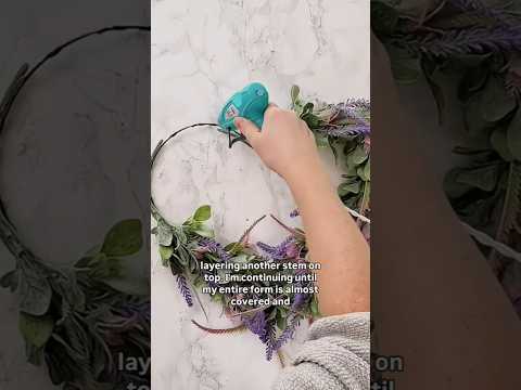 This started as a $1.75 Dollar Tree wreath form… and now it looks like it belongs at Pottery Barn. 🤍