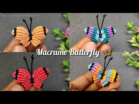 DIY Handmade Macrame Butterfly