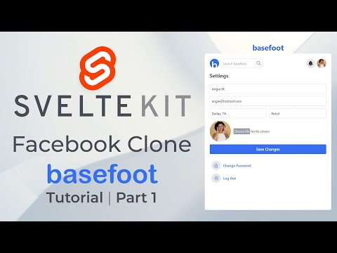 Creating A Facebook Clone in SvelteKit - basefoot | Part 1