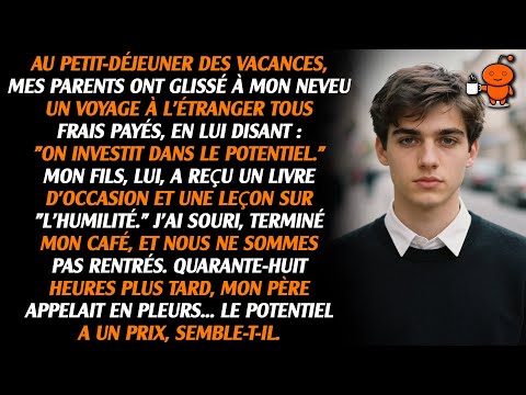 Pendant un petit-déjeuner de vacances, mes parents ont glissé à mon neveu un voyage payé à...