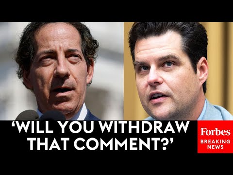 'Will You Withdraw That Comment?': Gaetz And Raskin Clash During Hearing