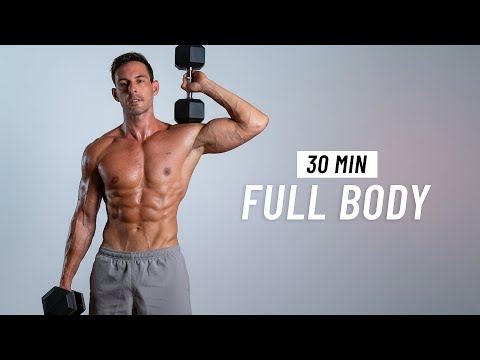 30 Min Full Body Dumbbell Workout - Build Muscle & Strength at Home